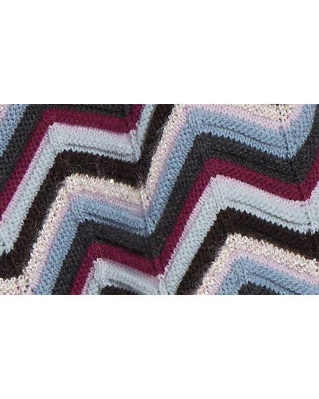 Missoni Multicolor Zigzag Sequin Poncho