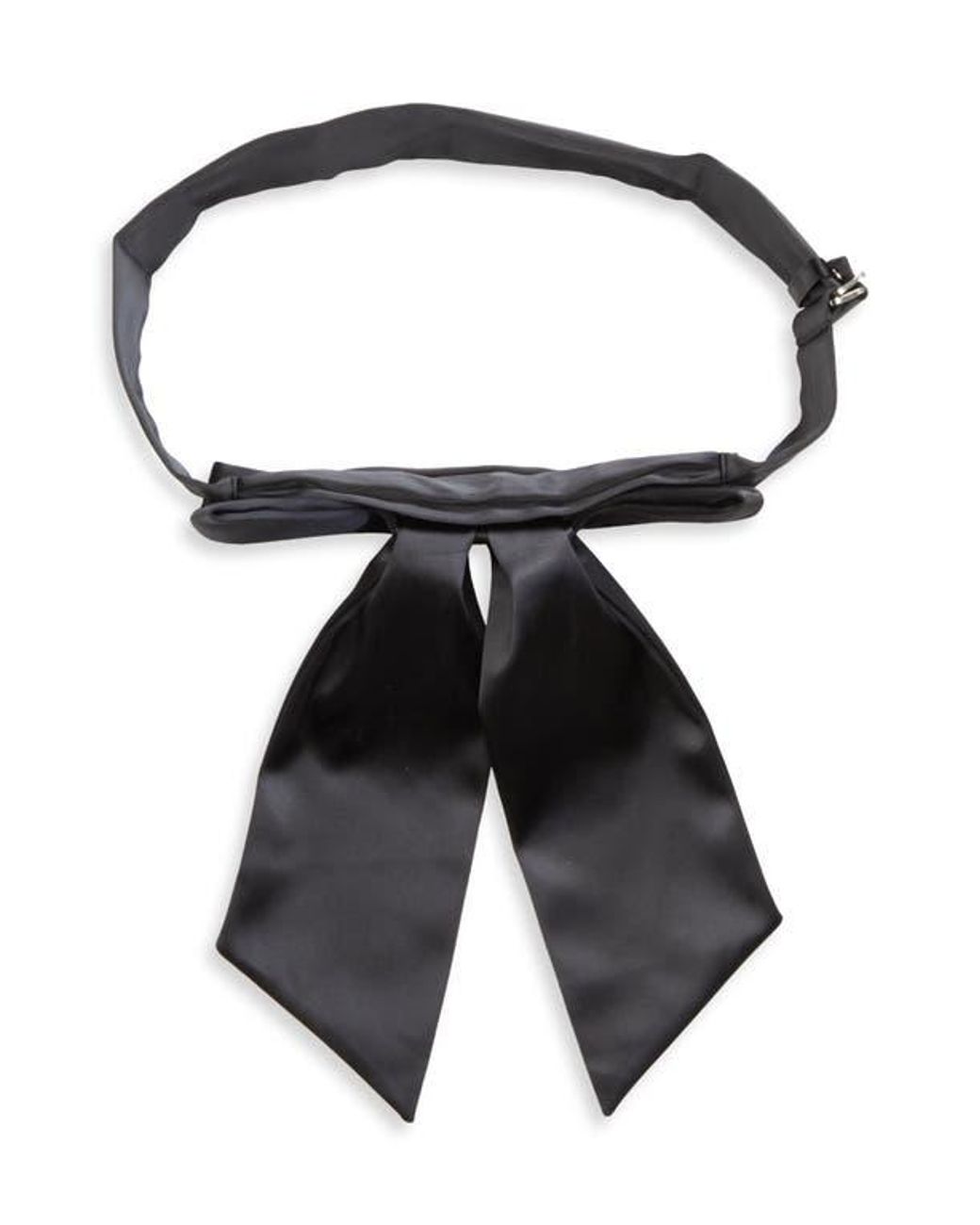 Sandy Liang Black Satin Bow Belt Sandy Liang Satin Headband W/ Bow Accents - Black Hair  main image 4