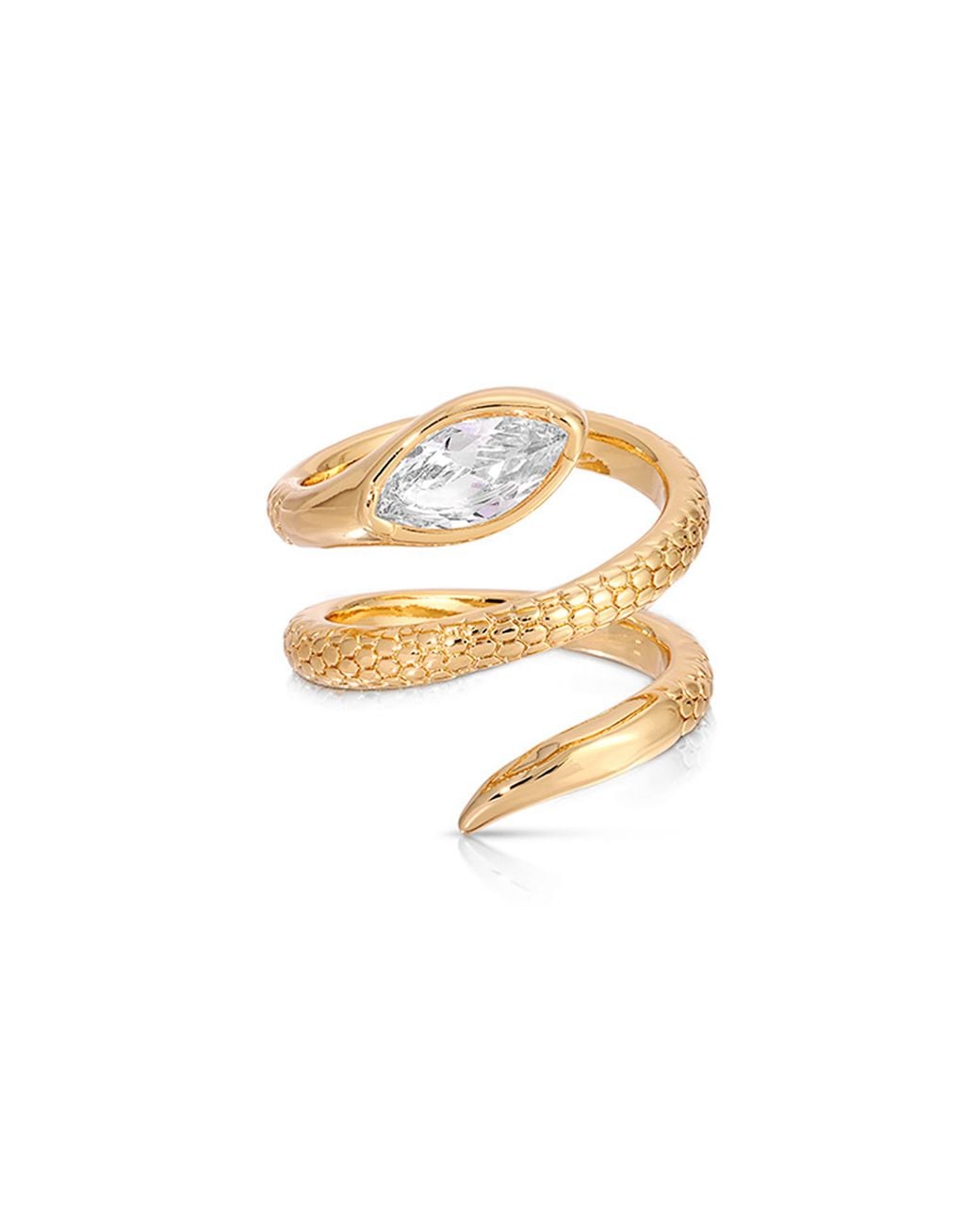 Ettika Metallic Serpent Coiled Ring