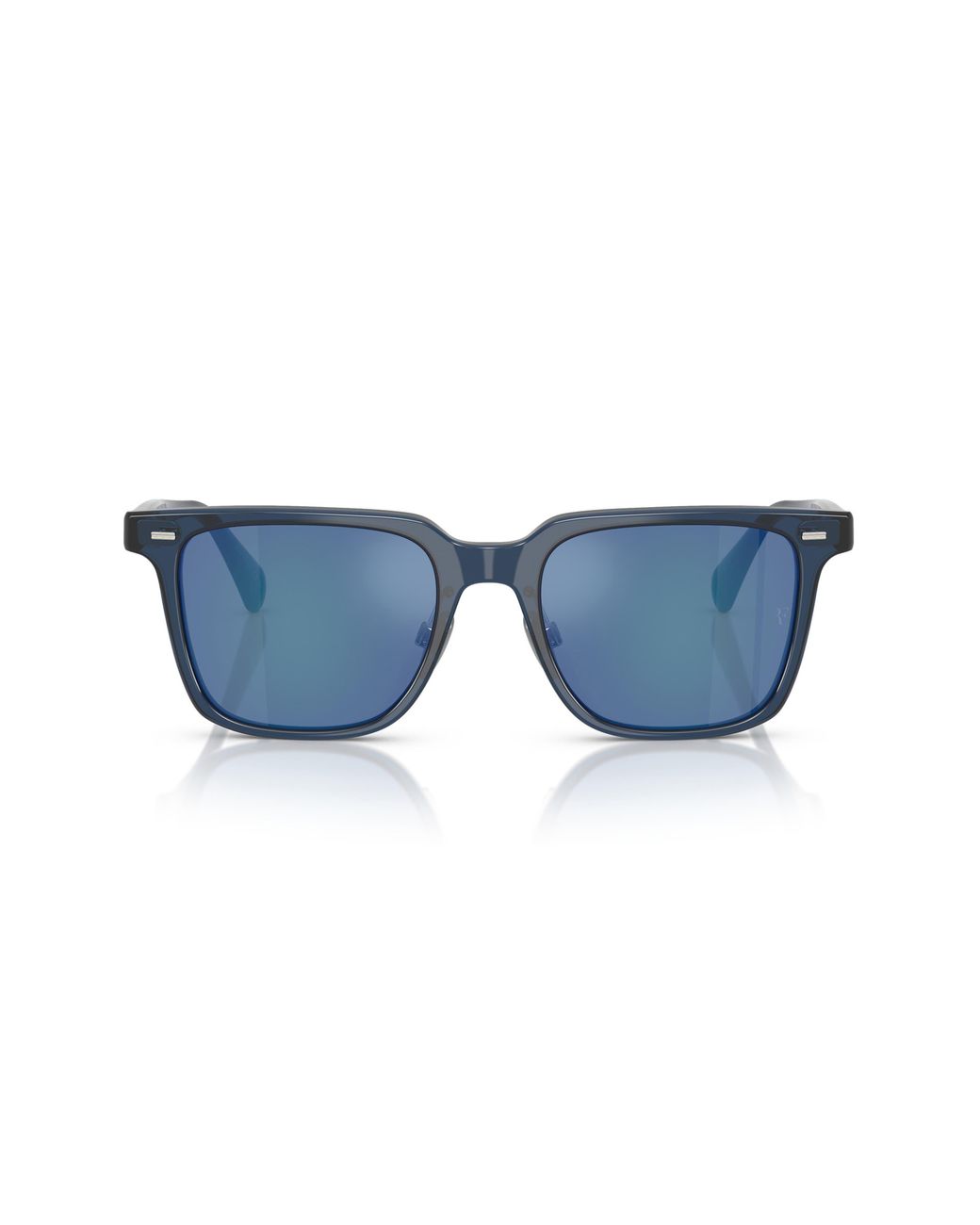 Oliver Peoples Blue 52Mm Rectangular Polarized Sunglasses for men