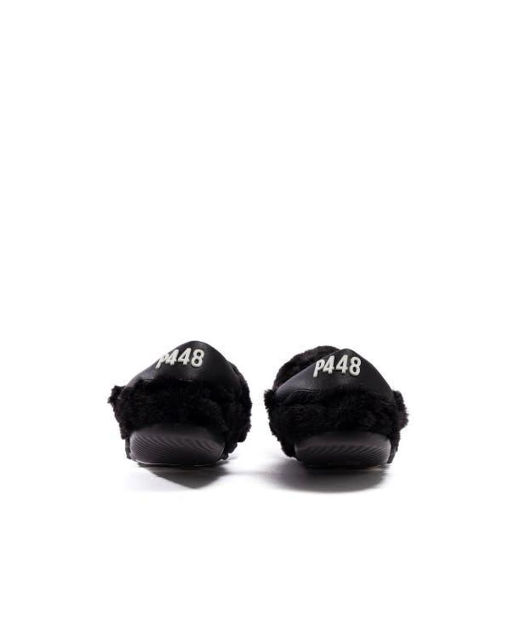 P448 Black Stella Teddy Ballet Flat