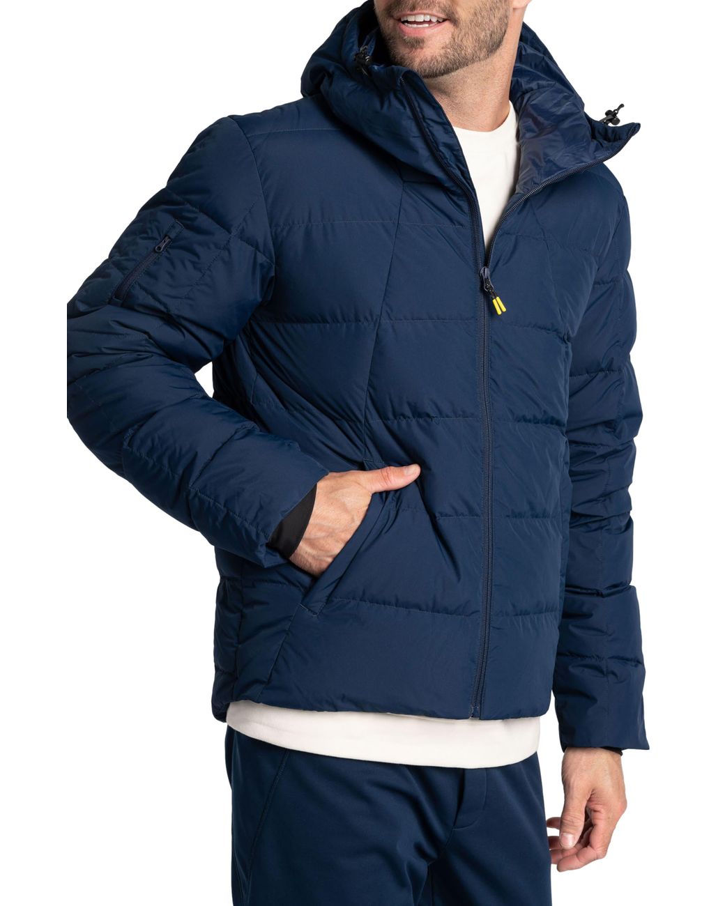 Lolë Odin Water Repellent Quilted 700 Fill Power Down Jacket in