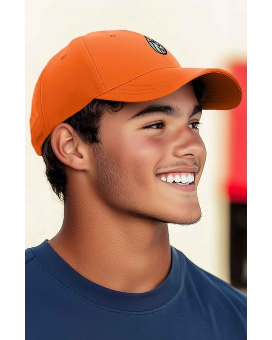 Alix Orange Fire Dad Hat for men