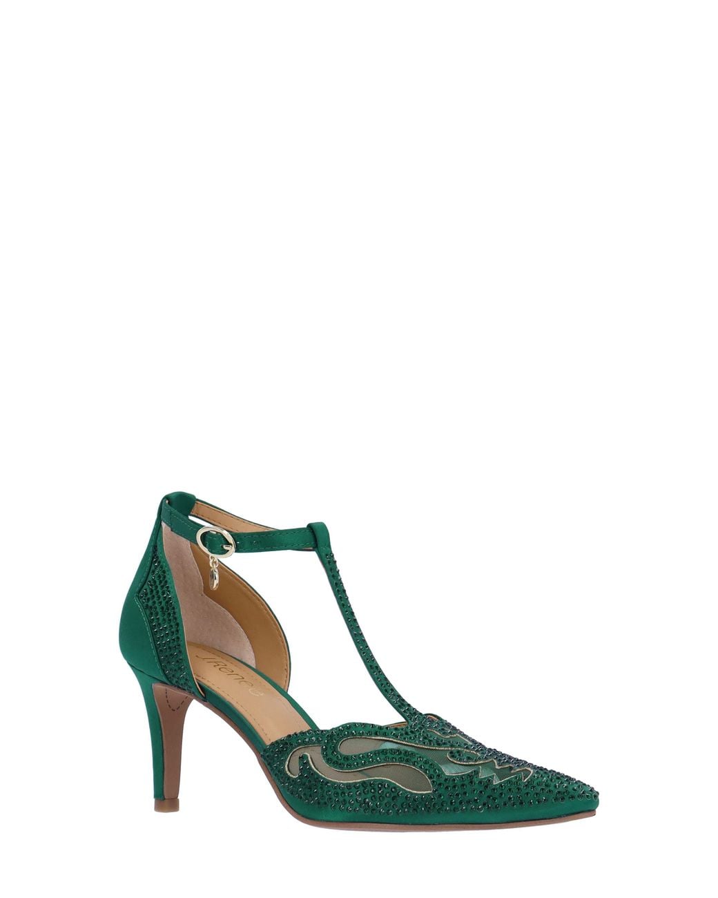 J. Reneé Green Lisha Rhinestone Pointed Toe Pump