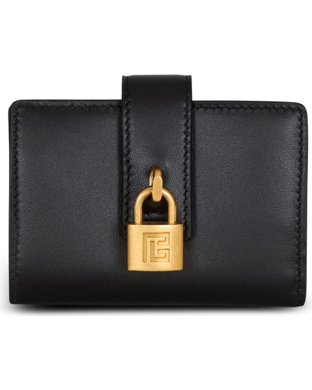 Balmain Black Pulse Leather Purse