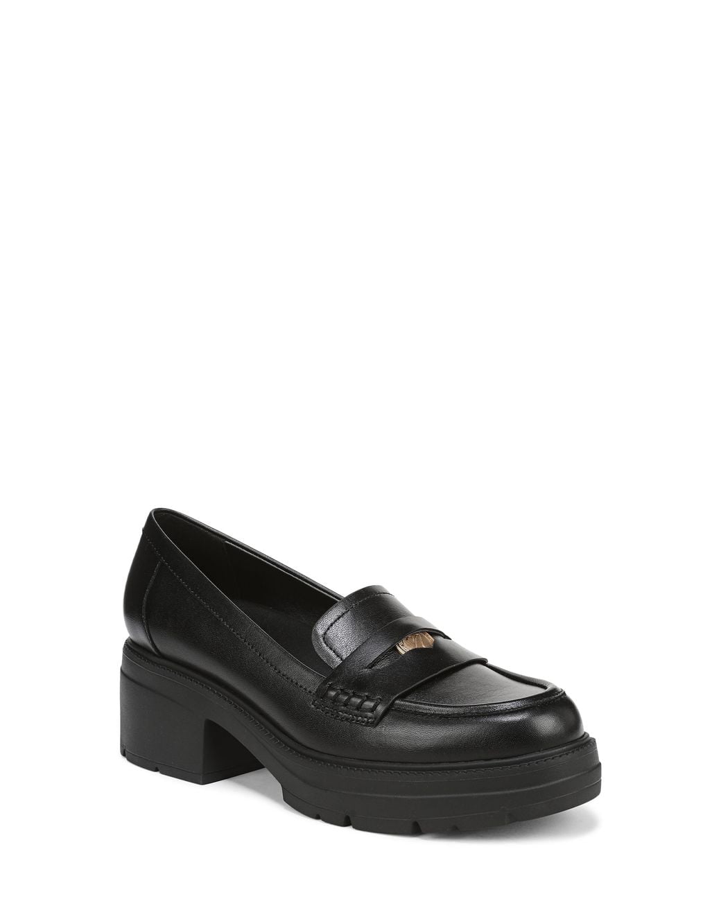Naturalizer Black Penny Loafer Platform Pump