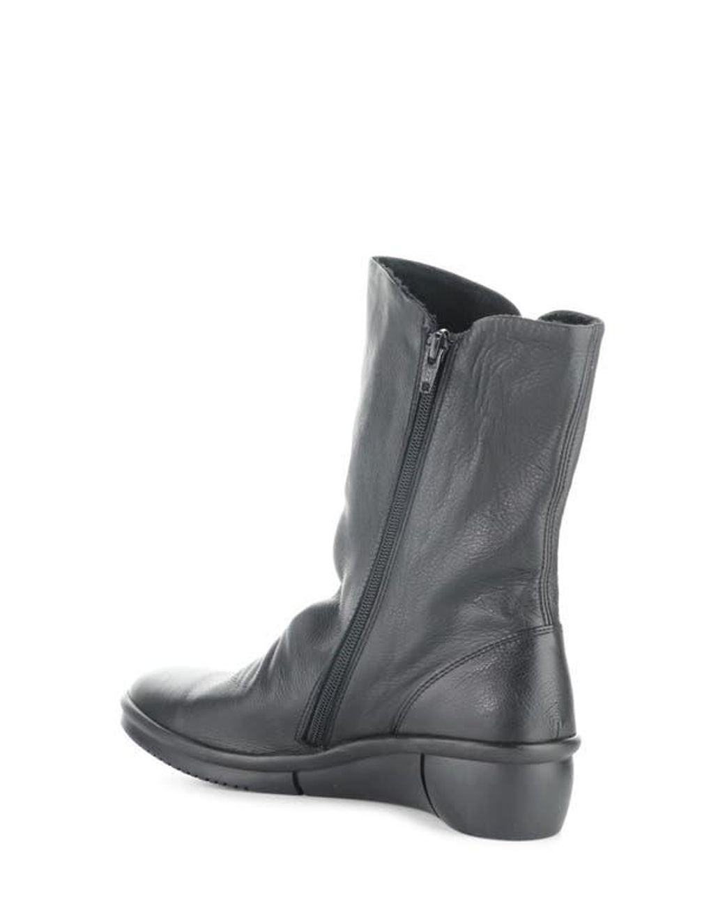 Softinos Black Rott Wedge Boot