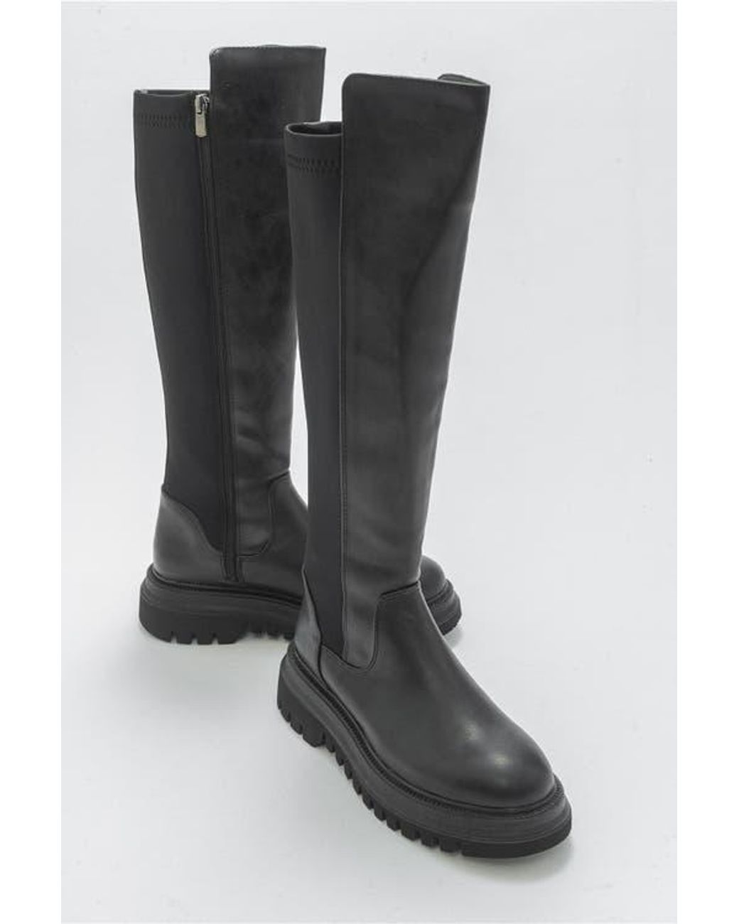 Prologue Shoes Black Shadow Knee High Boot