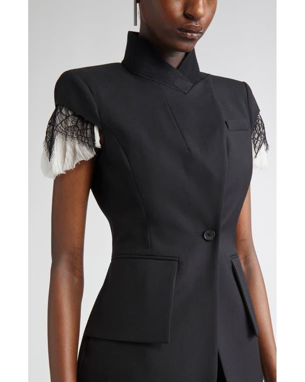アウターその他 MCQUEEN COBWEB LACE CARDIGAN Alexander McQueen Cobweb Lace Cardigan | italist