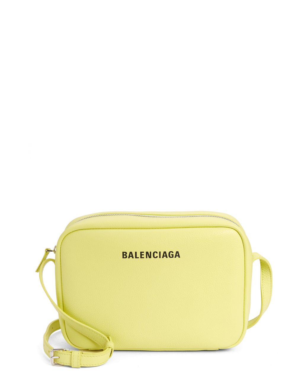 Balenciaga Medium Everyday Calfskin Leather Camera Bag in Yellow Lyst
