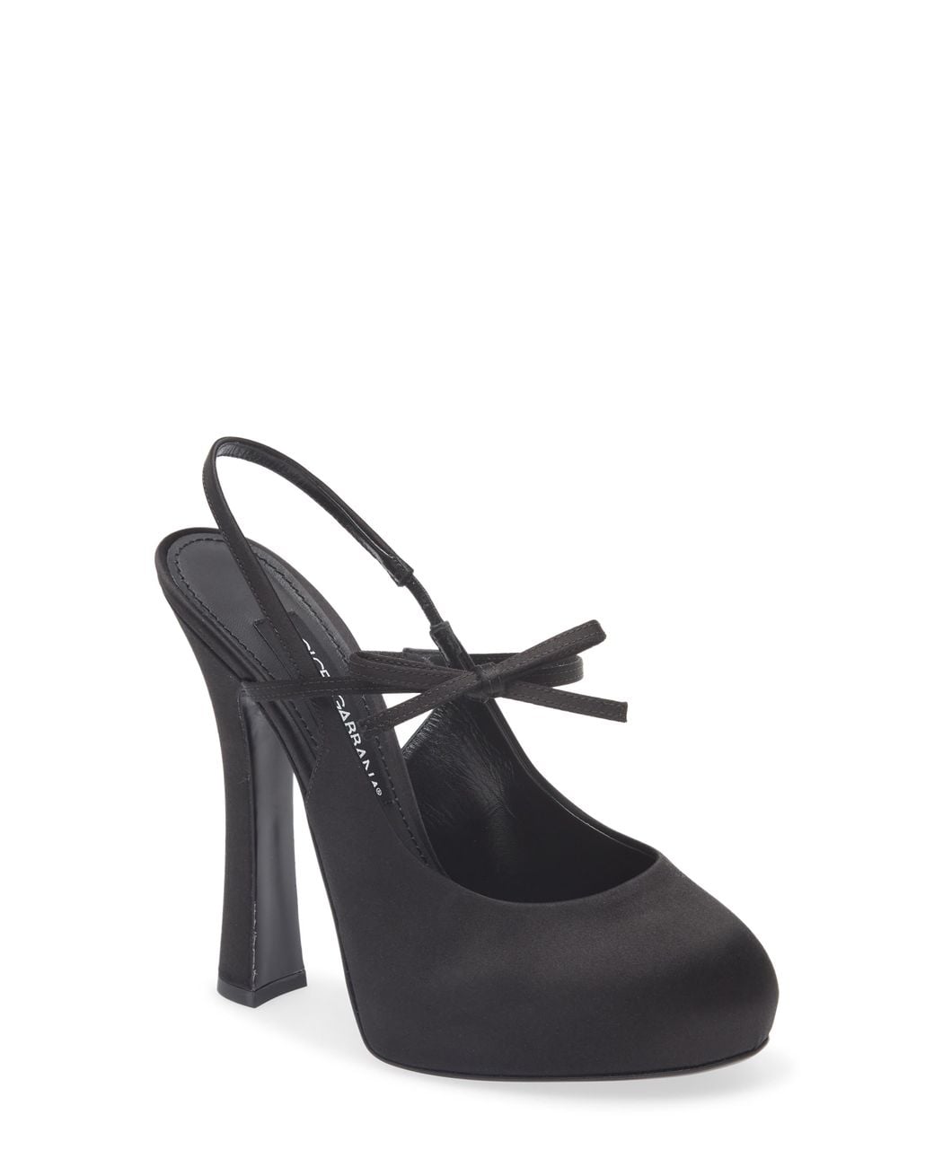 Dolce & Gabbana Black Vally Slingback Pump