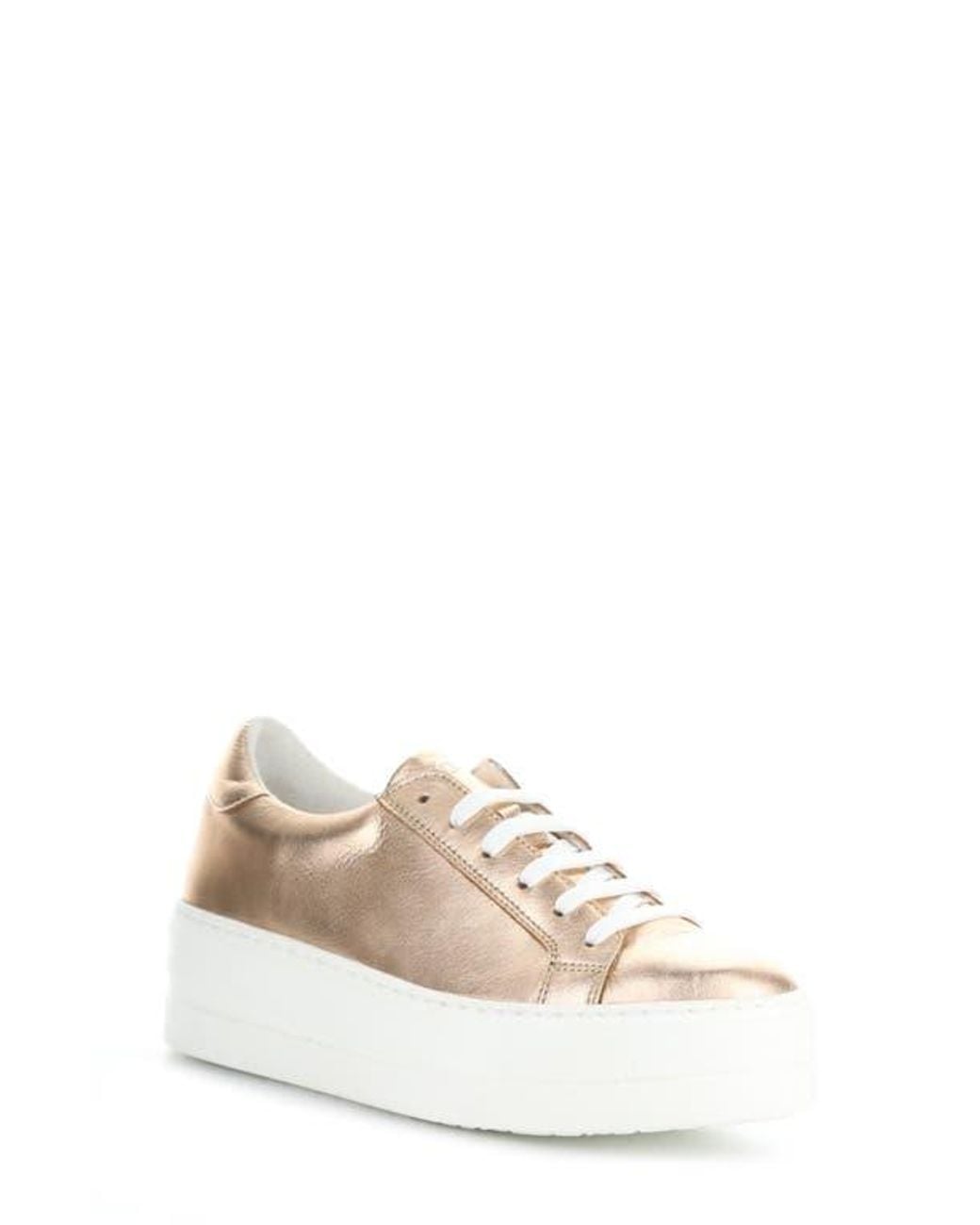 Bos. & Co. White Maya Platform Sneaker