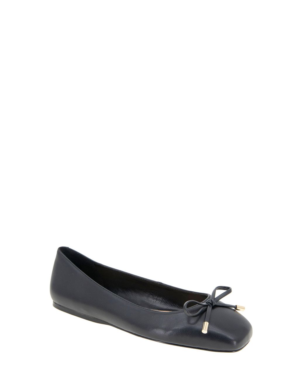 BCBGMAXAZRIA Black Hartly Cap Toe Ballet Flat