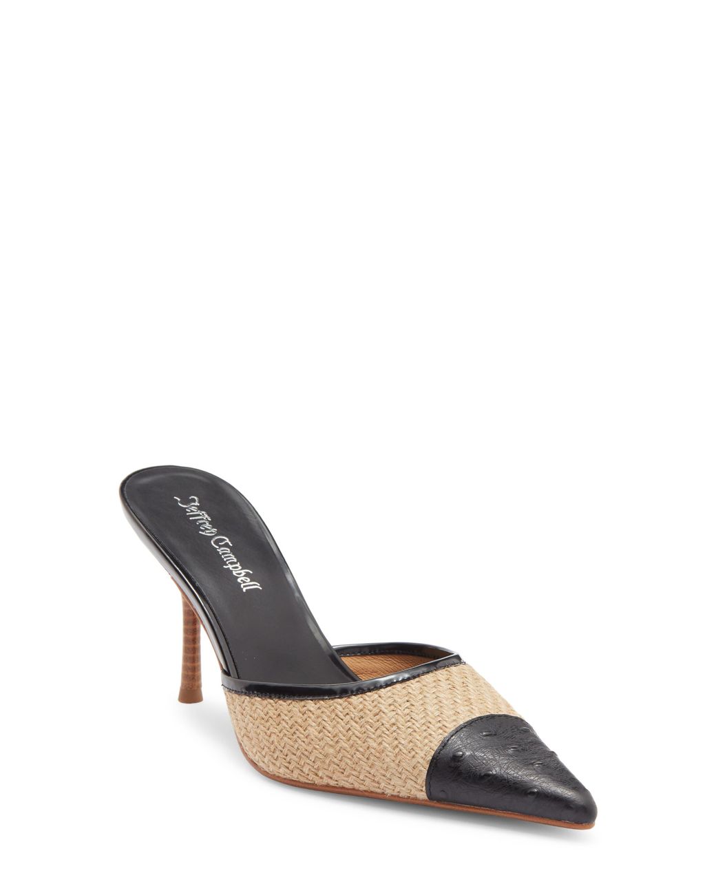 Jeffrey Campbell Blue Parse Pointed Cap Toe Mule