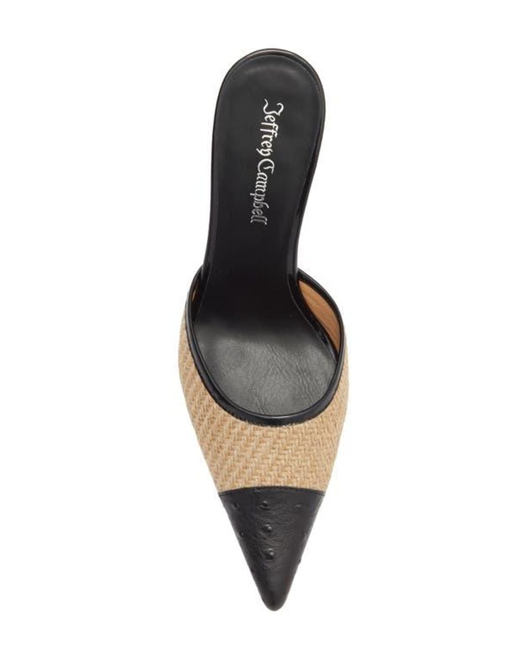 Jeffrey Campbell Blue Parse Pointed Cap Toe Mule