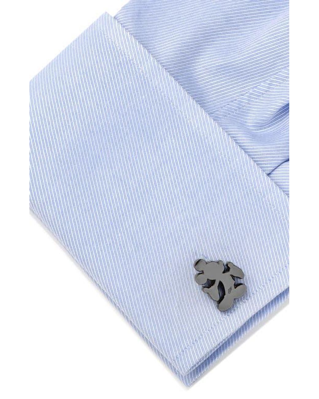 Cufflinks Inc. Gray Mickey Mouse Silhouette Cuff Links for men