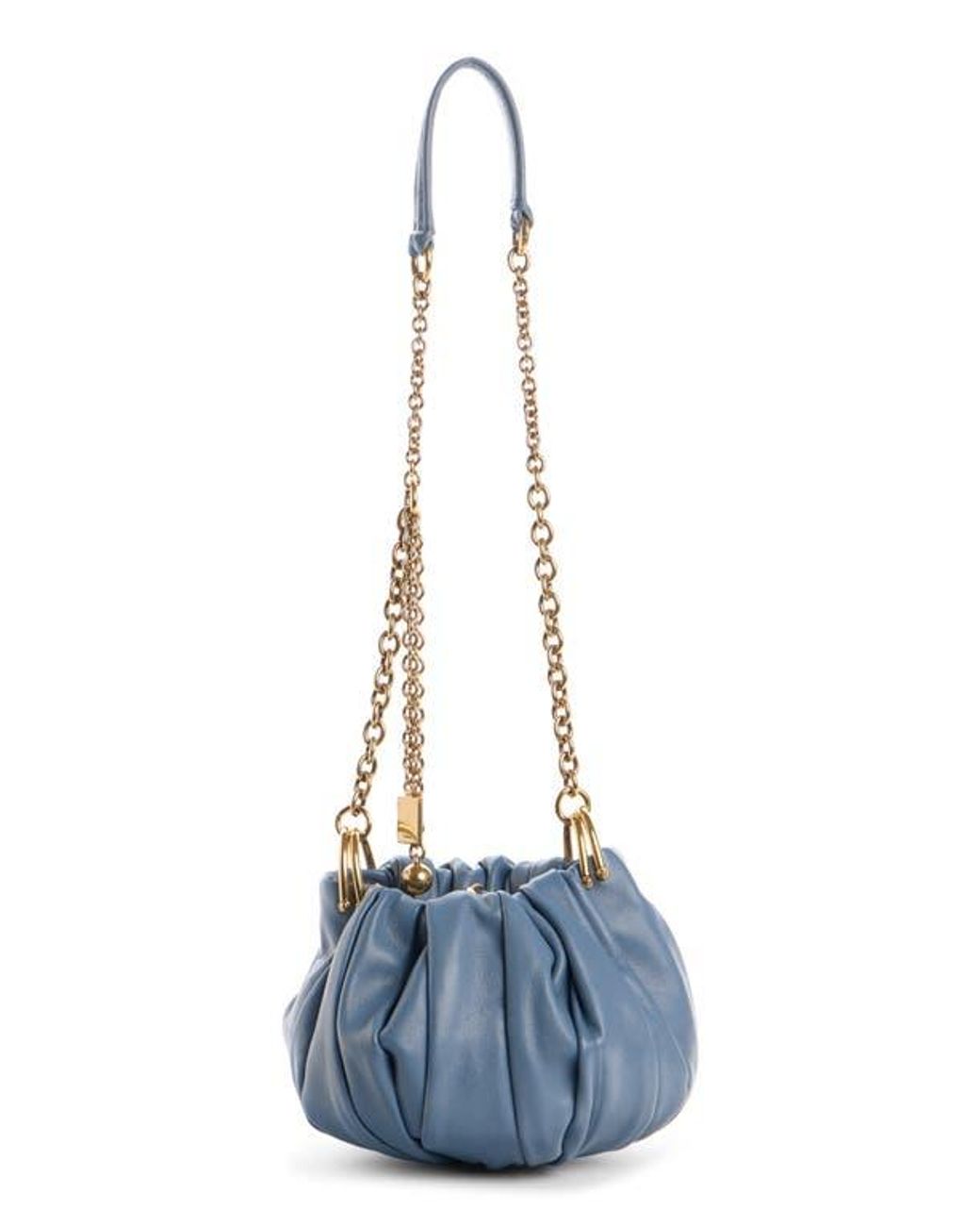 Chloé Pleated Crossbody Bag in Blue | Lyst
