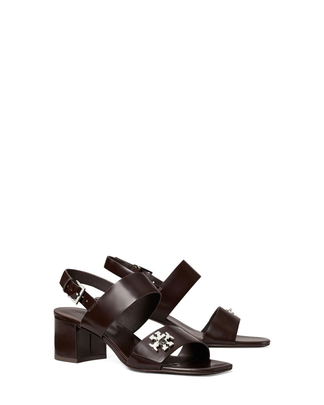 Tory Burch White T Lock Slingback Sandal