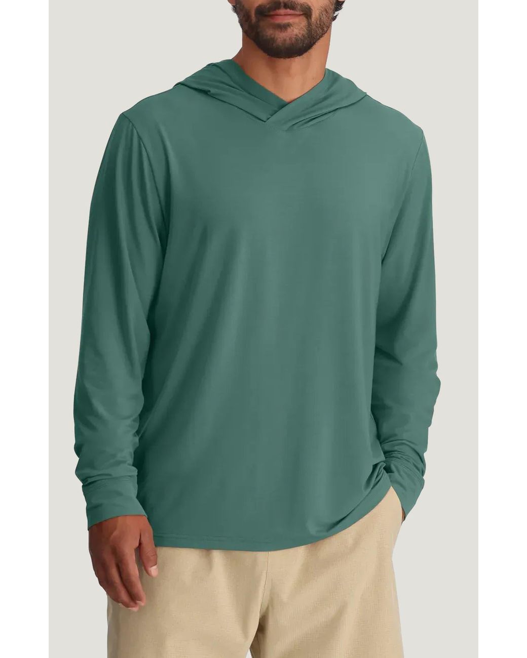 Free Fly Green Elevate Lightweight Performance Hoodie for men