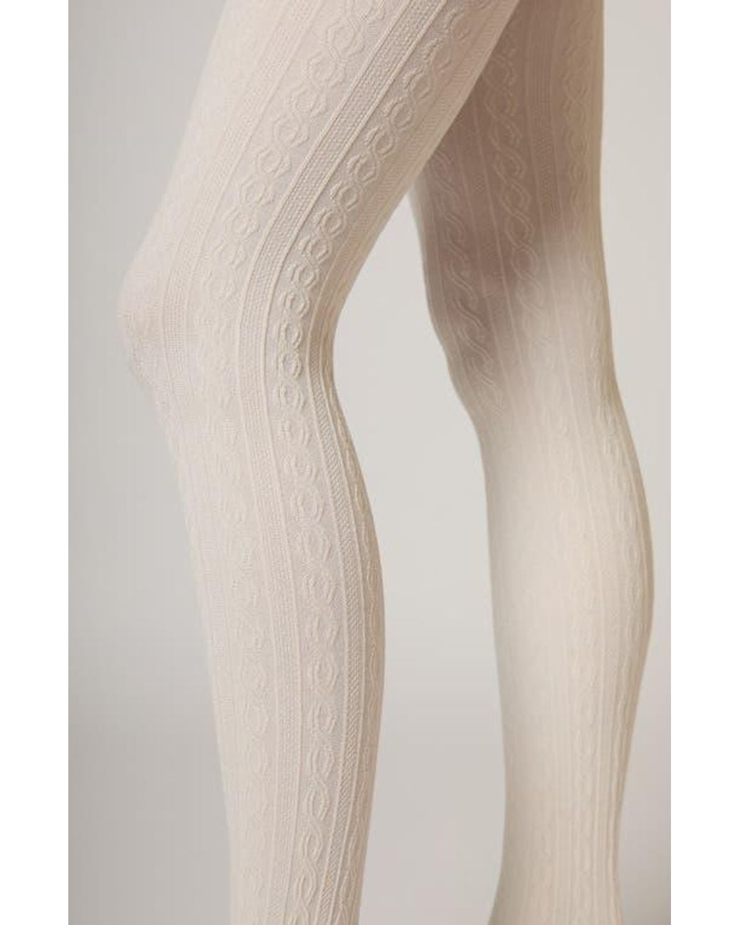 Stems Natural Cable Tights