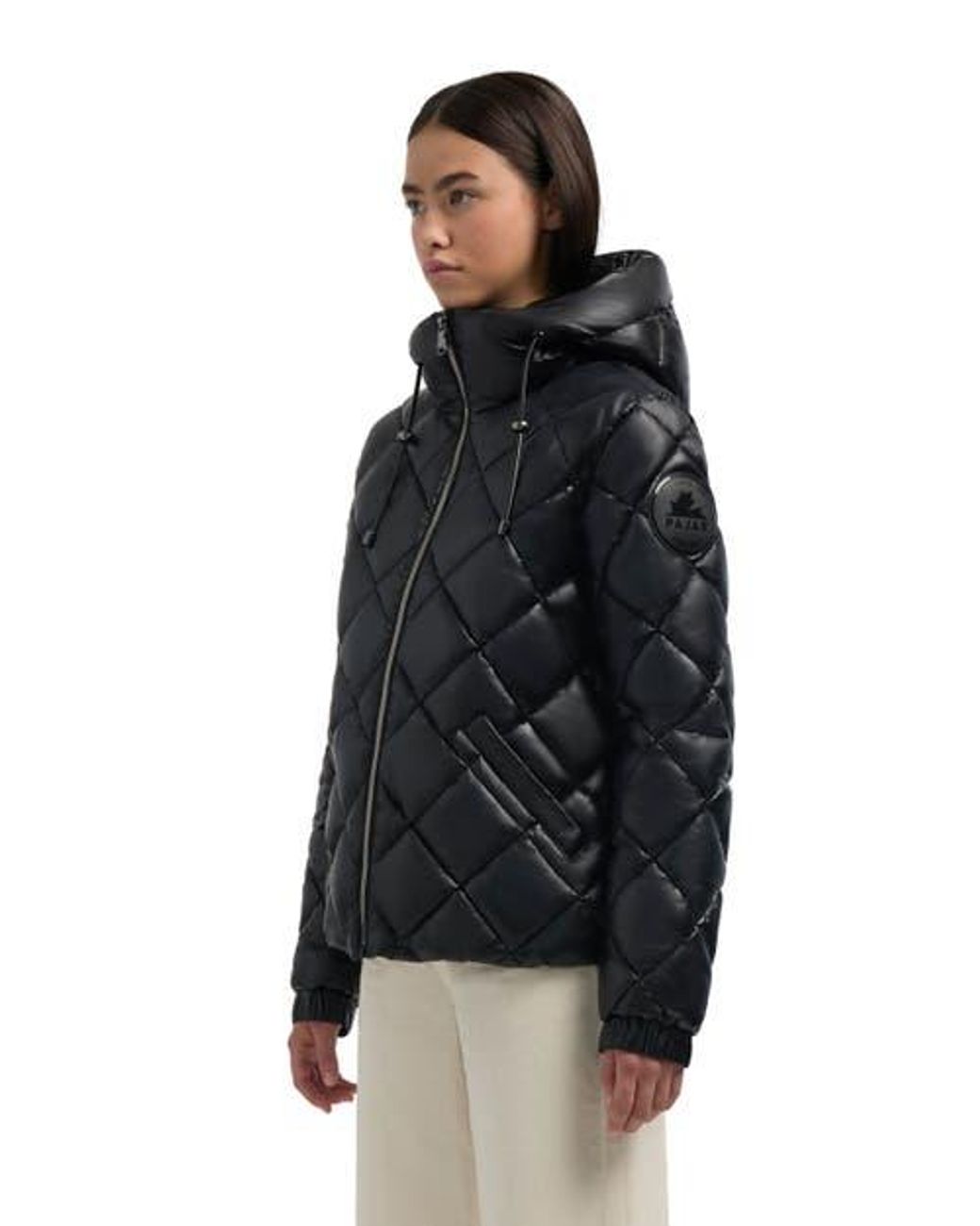 Pajar Skylynn Diamond Quilted Boxy Puffer Jacket In Black Lyst Pajar Skylynn Diamond Quilted Boxy Puffer Jacket In Black Lyst
