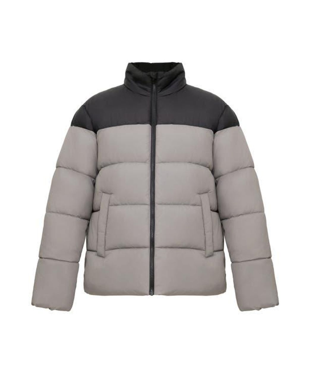 Rokka&Rolla Gray Lightweight Modern Puffer Jacket for men