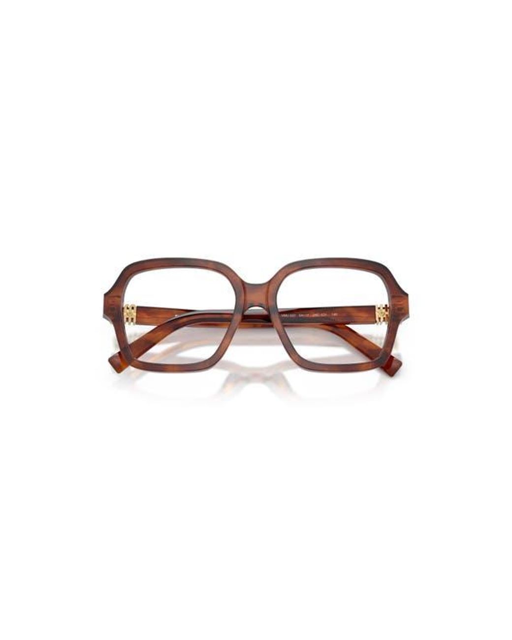 Miu Miu Brown 54Mm Square Optical Glasses