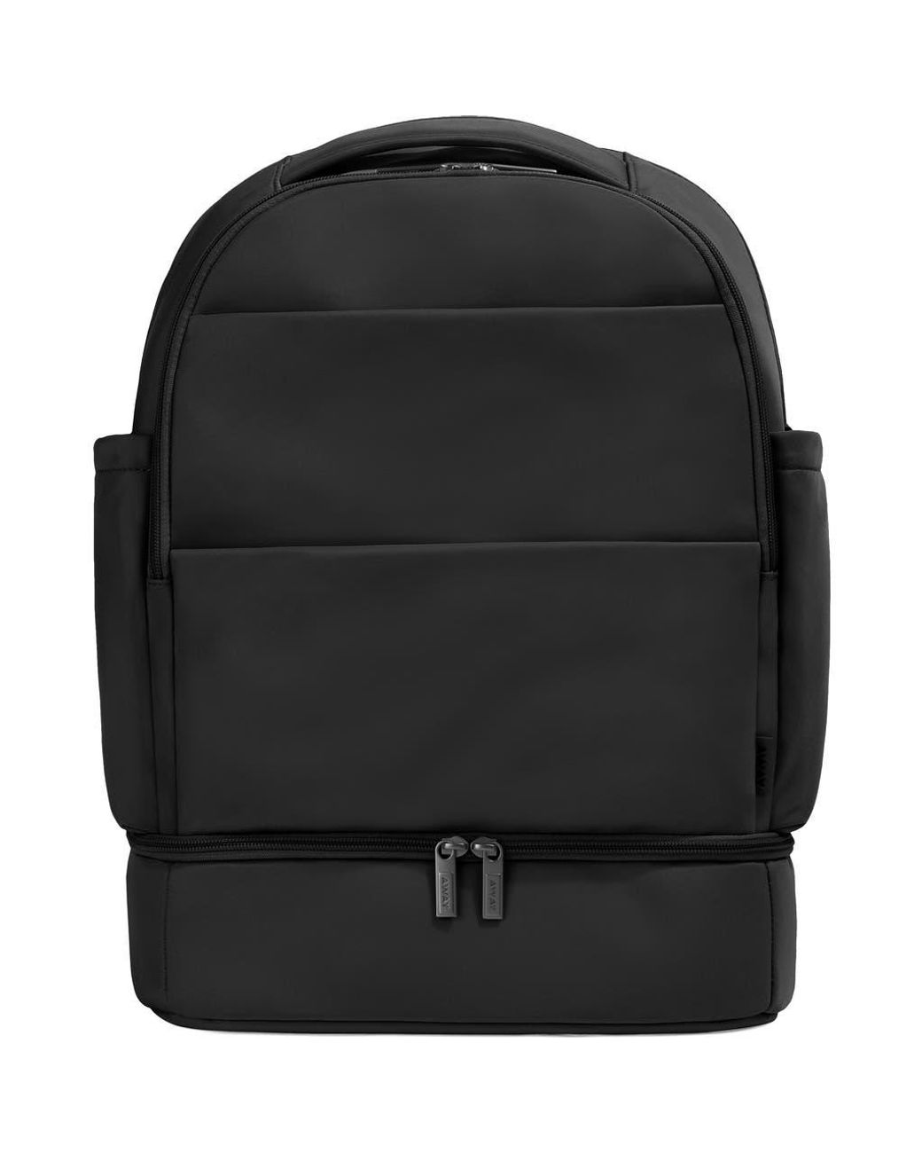 AWAY Black The Double Diaper Backpack
