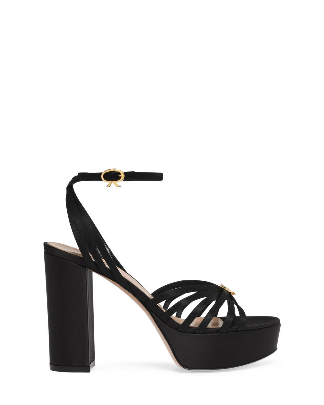 Gianvito Rossi Black Rita Sandals