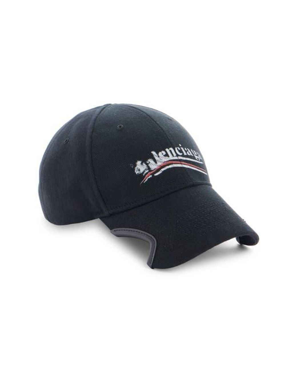 Balenciaga Political Stencil Adjustable Baseball Cap in Blue