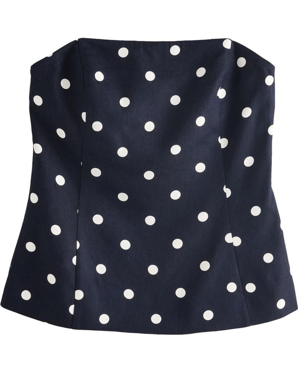 Next Blue Textured Spot Strapless Top