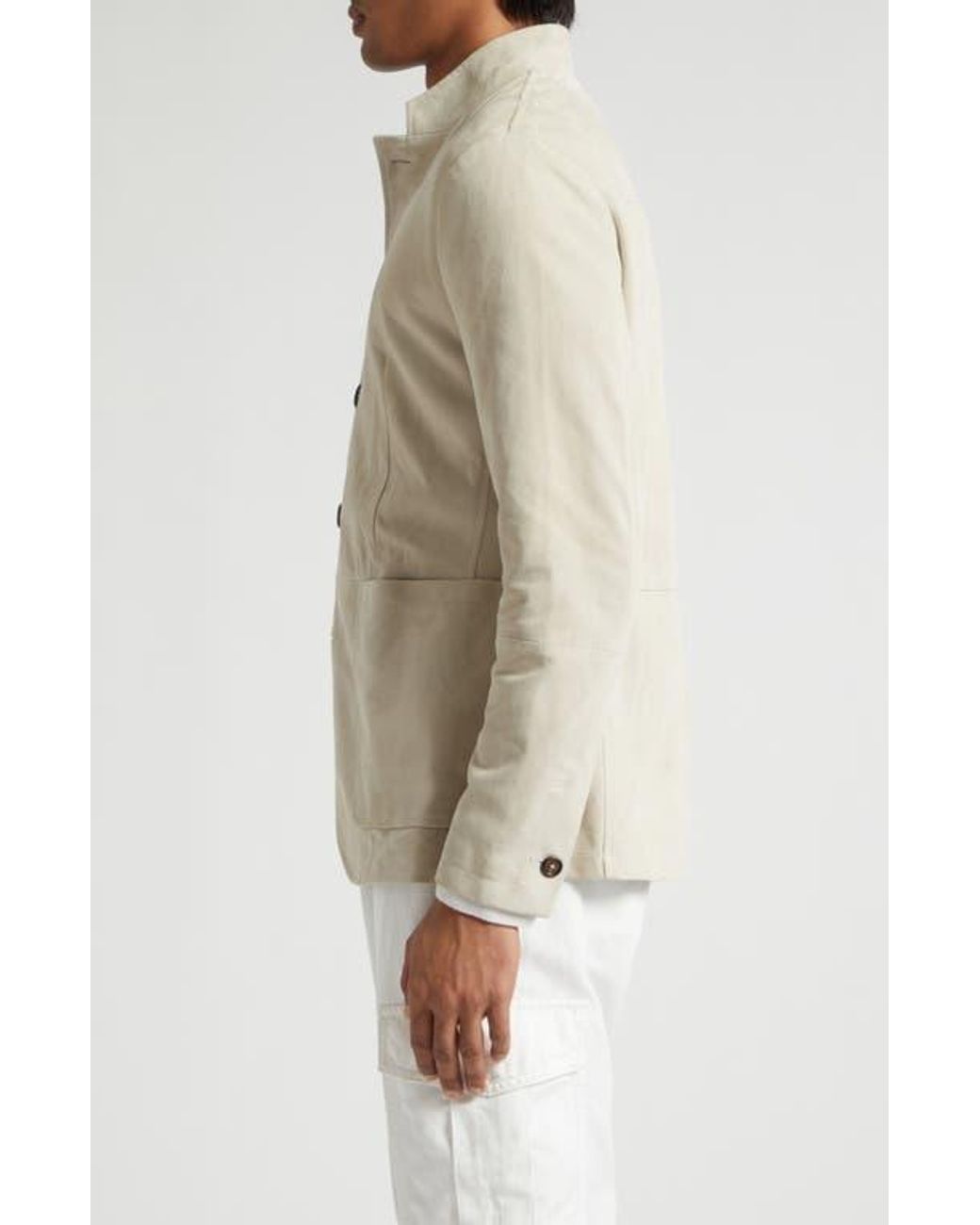 Eleventy Natural Suede Jacket for men