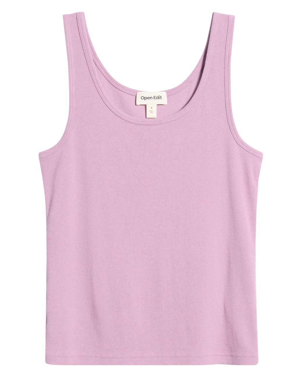 Open Edit Pink Rib Tank