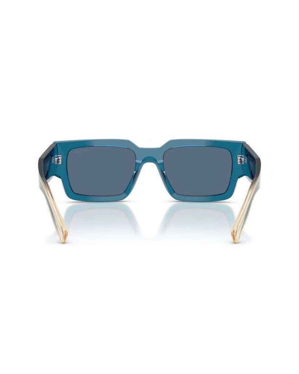 Prada Blue 54Mm Rectangular Sunglasses for men