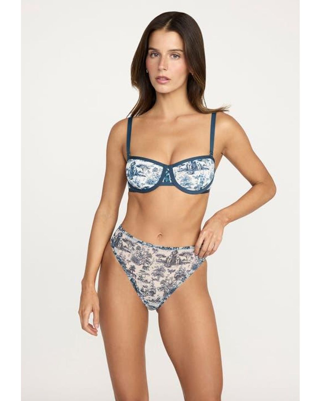 CUUP Blue The Balconette Mesh