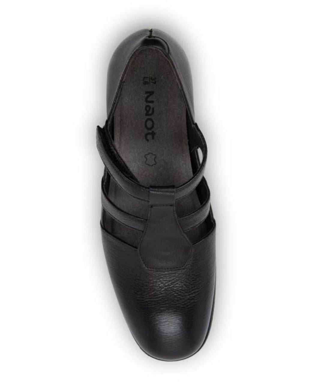Naot Black Authentic T-Strap Pump