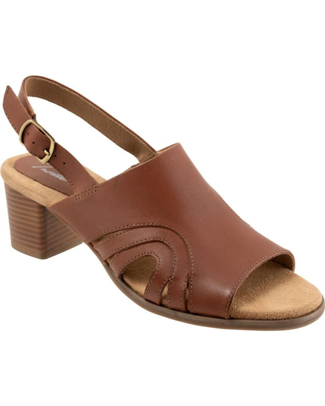 Trotters Brown Mariam Slingback Sandal