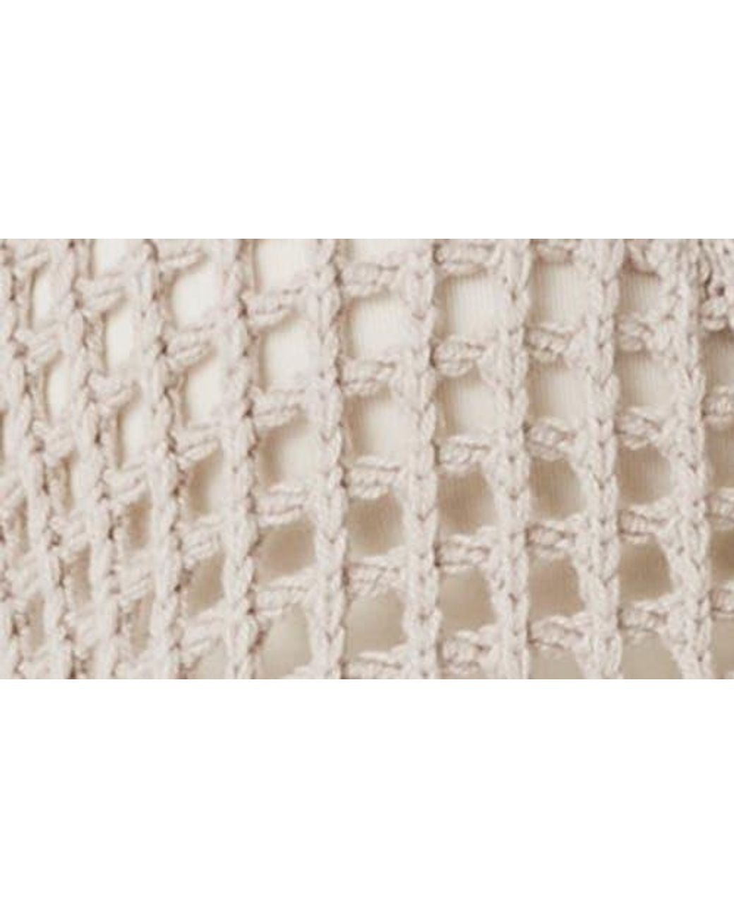 Splendid Multicolor Camellia Openwork V-Neck Cotton Blend Cardigan