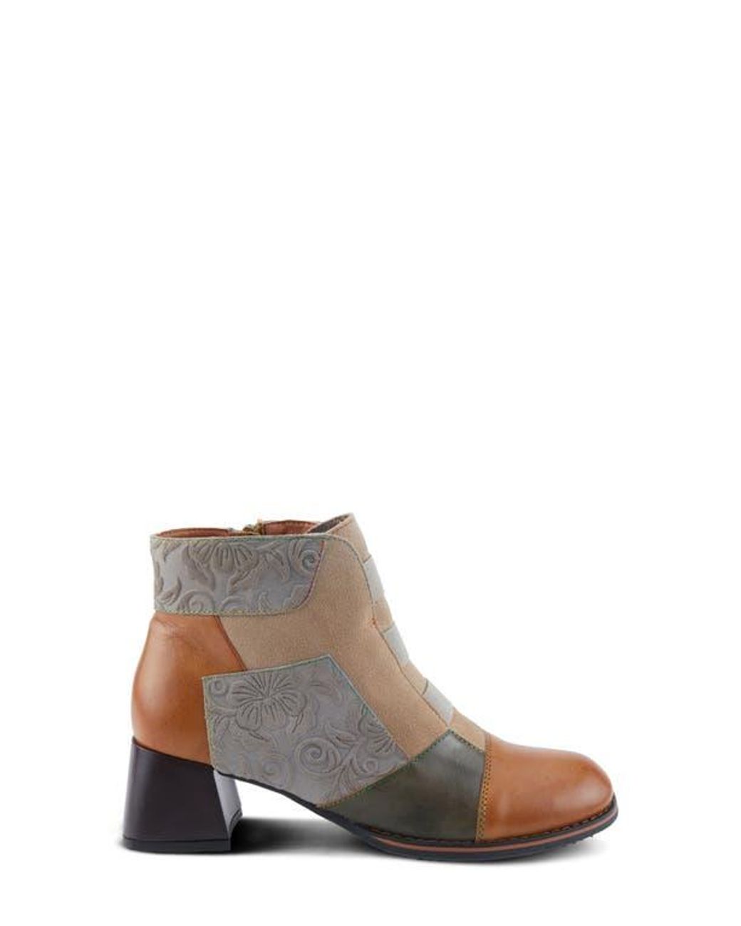 Spring Step Brown Copine Cap Toe Bootie
