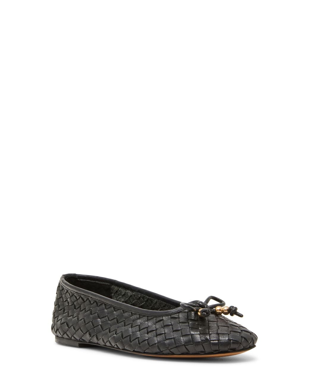 Steve Madden Black Divy Woven Ballet Flat