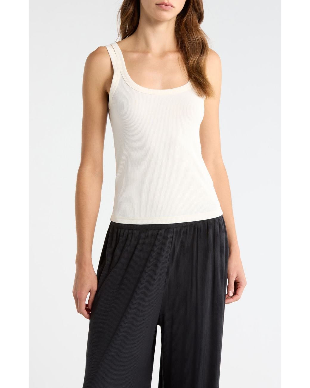 Ugg White Nael Rib Tank