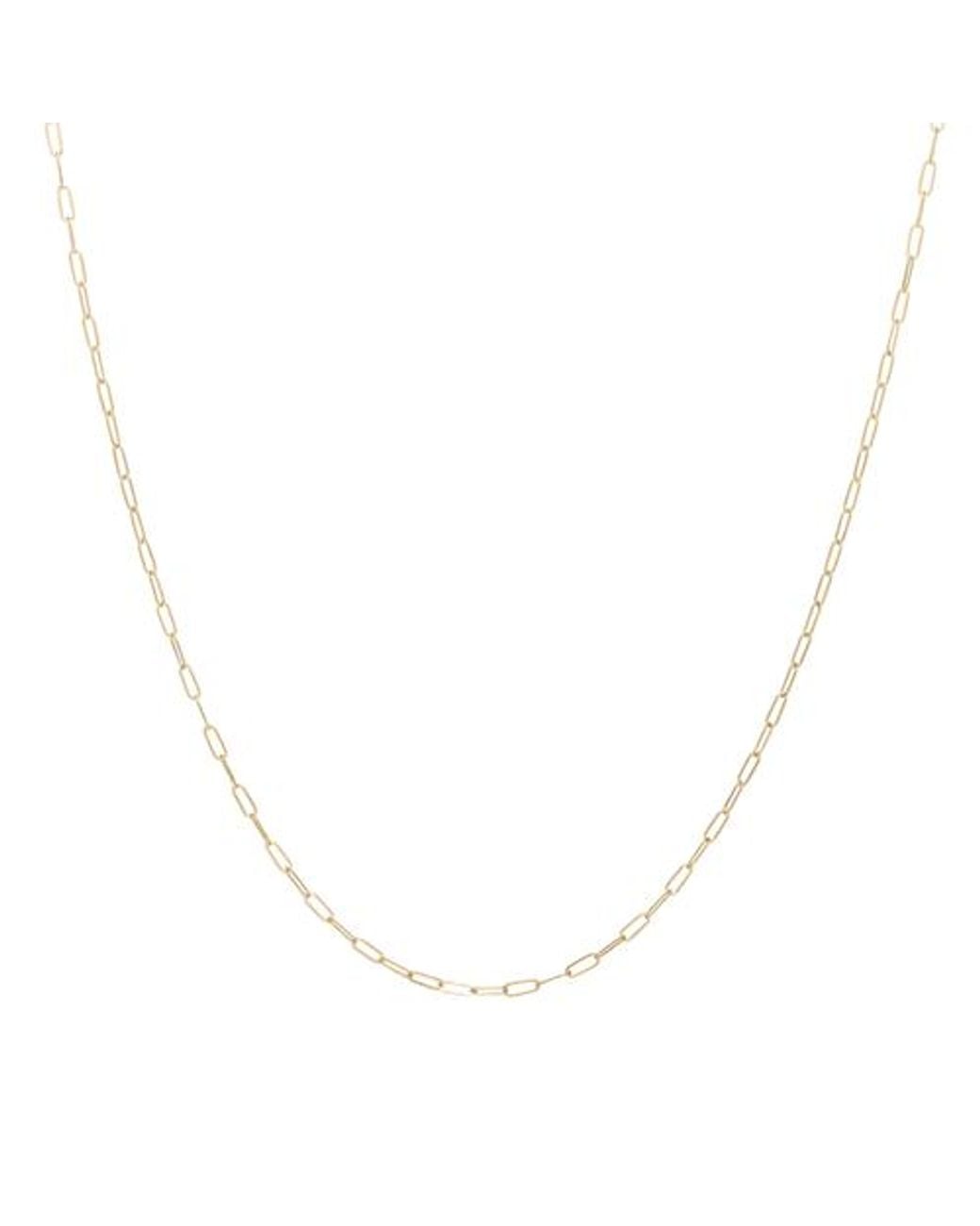 Everlee Metallic Mini Paperclip Chain