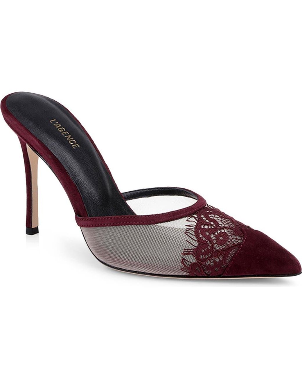 L'Agence Red Semois Pointed Toe Mule