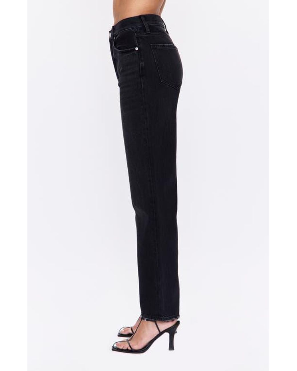 Pistola Blue Cassie High Waist Crop Straight Leg Jeans