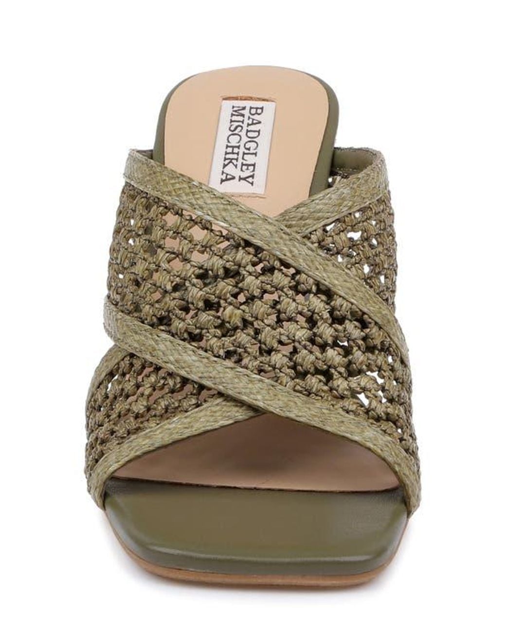 Badgley Mischka Green Xandria Wedge Sandal
