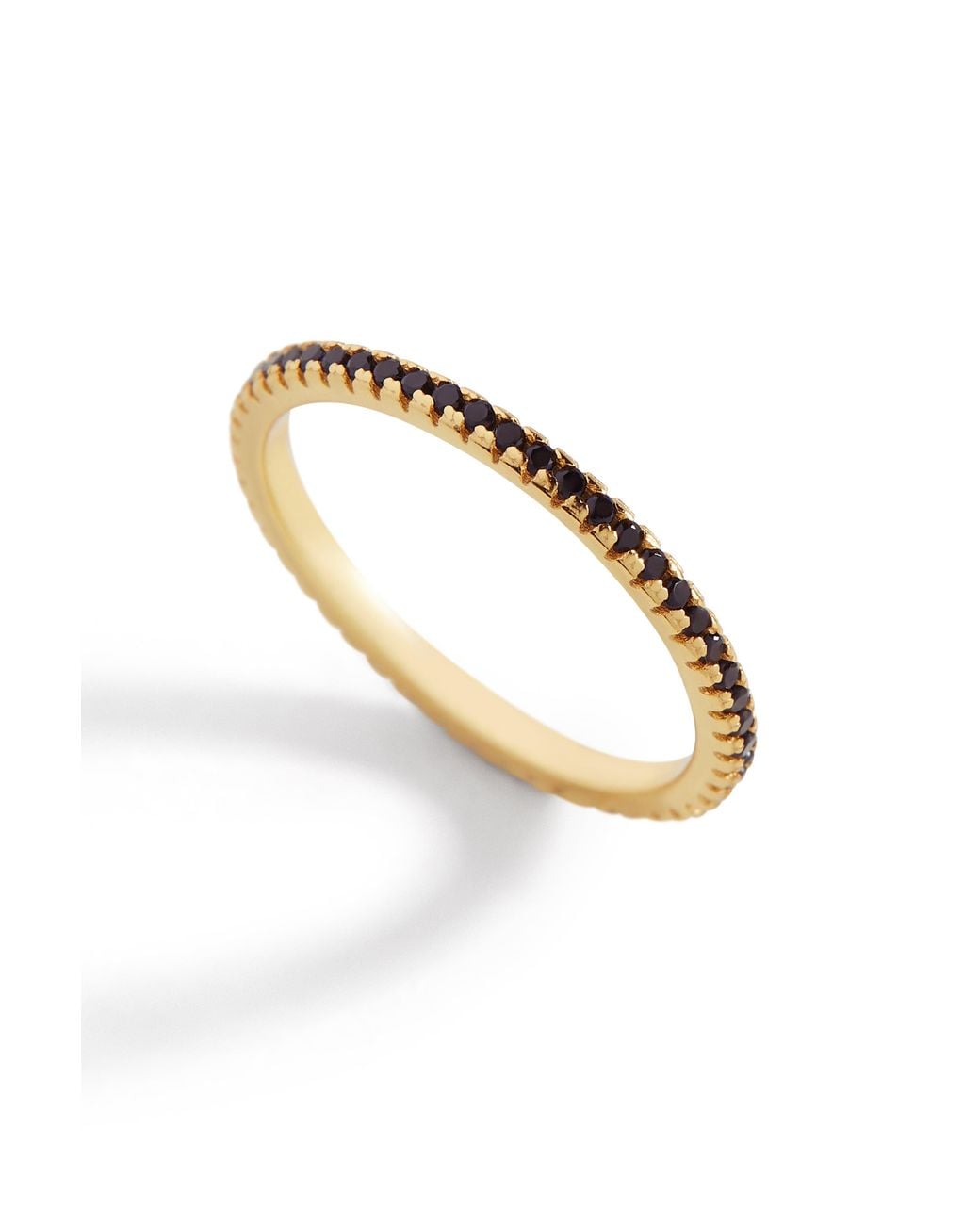 Mint & Lily Metallic Cubic Zirconia Eternity Stacking Ring