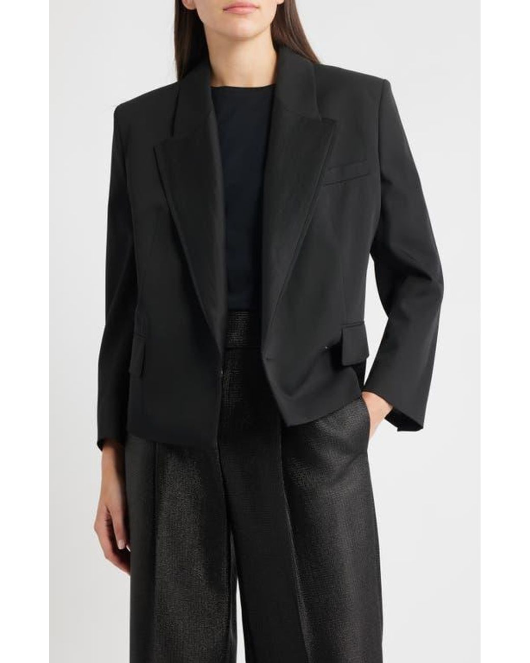 Boss Black Janeva Virgin Wool One-Button Blazer