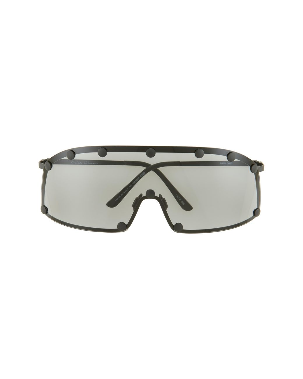 Rick Owens Gray Shield Sunglasses