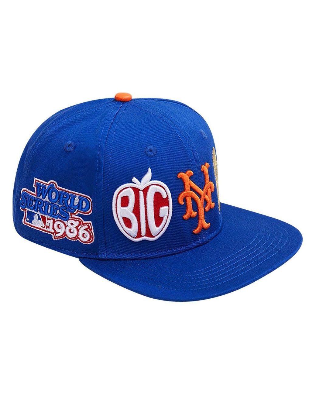 Pro Standard New York Mets 1986 World Series Double City Pink Undervisor Snapback Hat At 