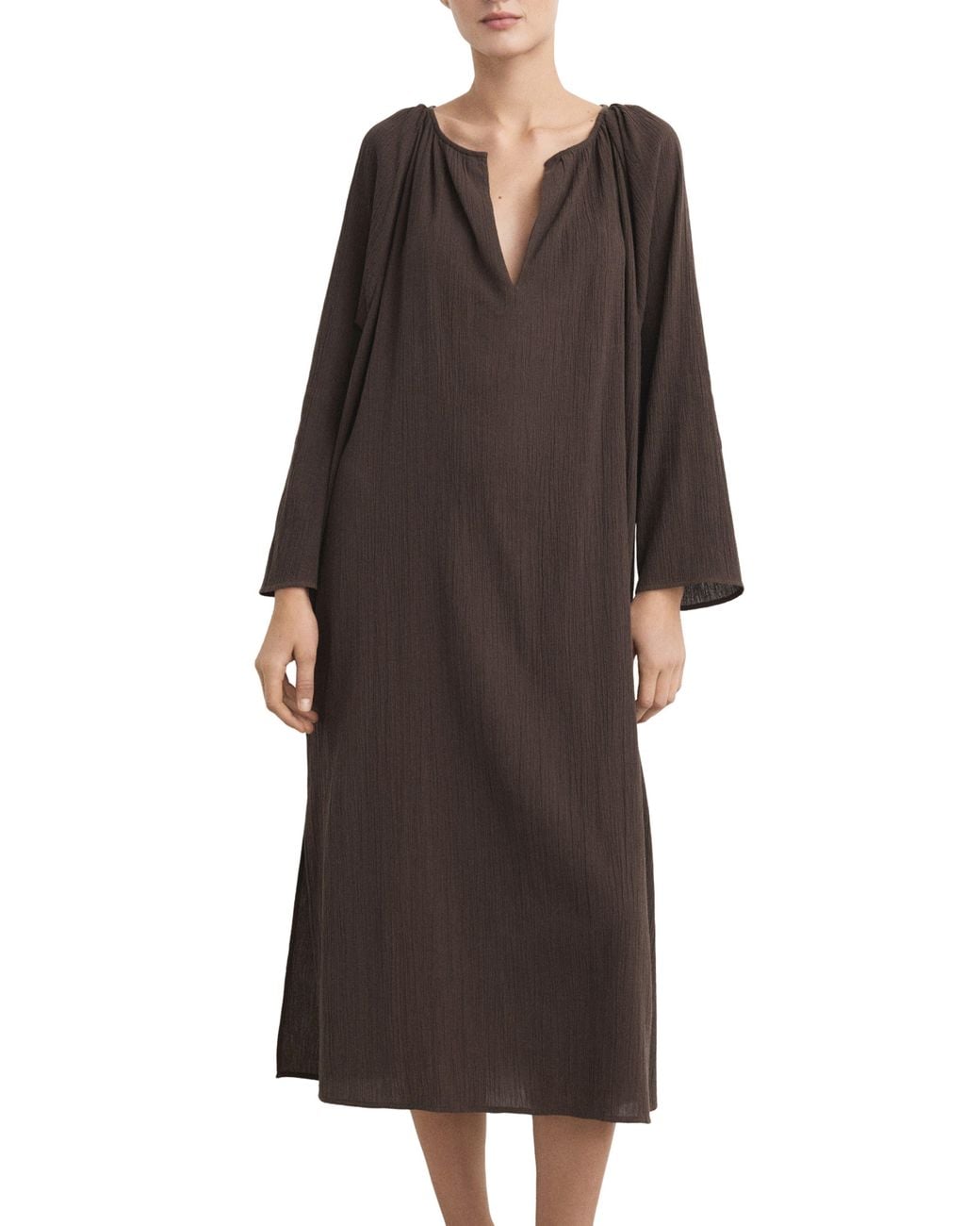 Mango Brown Gauze Nightgown